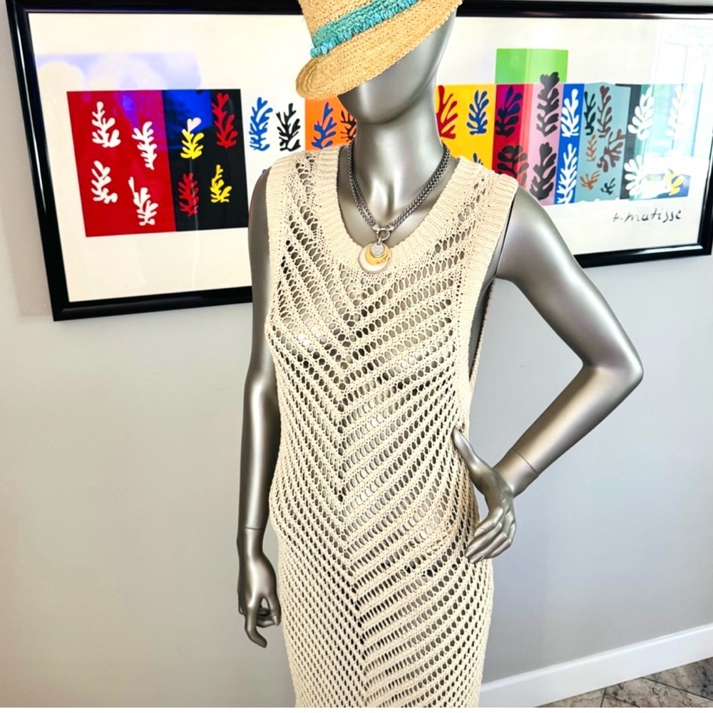 NWT & Other Stories Cream Knit Sleeveless Maxi Dress from London
